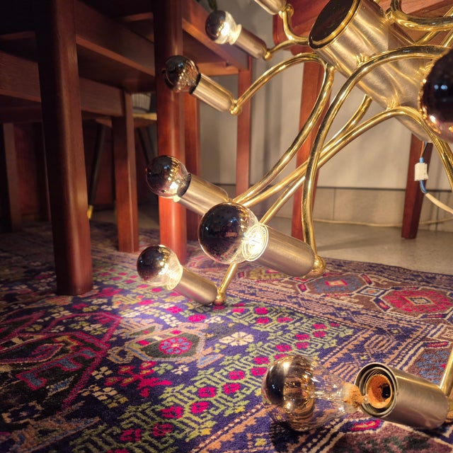 Mid-Century 16-Arm Wall or Ceiling Light from TZ Schmitz, Germany, 1970s For Sale - Image 10 of 13