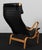 Set of Pernilla Lounge Chair and Ottoman in Leather attributed to Bruno Mathsson for Dux, 1980s For Sale - Image 9 of 11