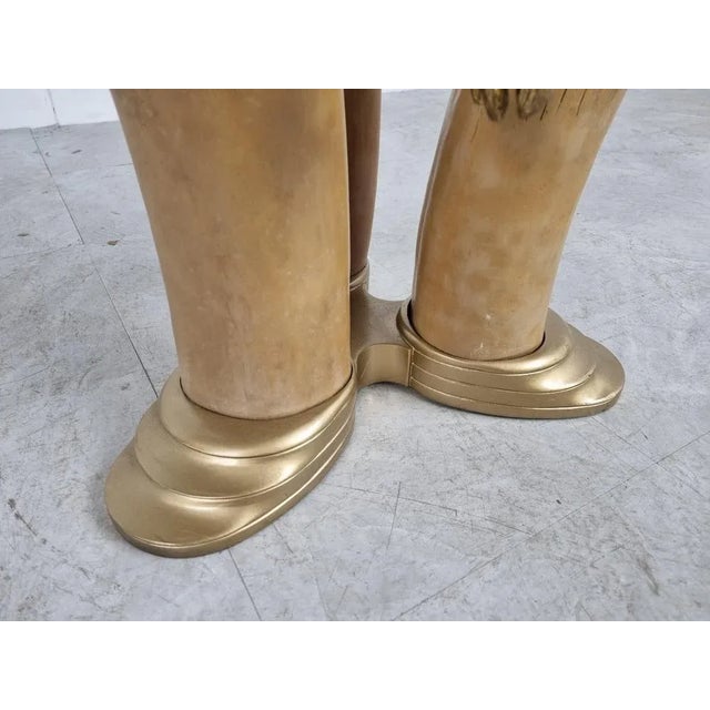 Vintage Faux Tusk Center or Side Table, 1970s For Sale - Image 10 of 12