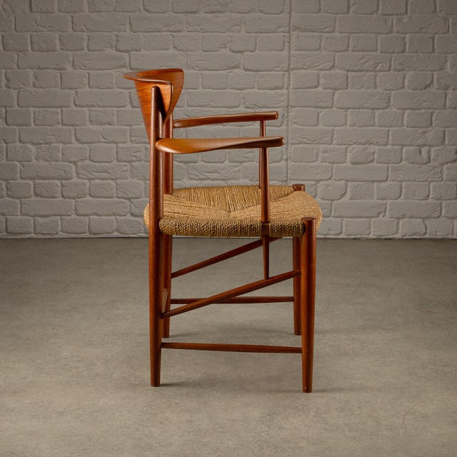 Model 317 and 316 Dining Chairs and Stools by Hvidt and Mølgaard-Nielsen for Søborg Møbelfabrik, 1950s, Set of 10 For Sale - Image 9 of 18