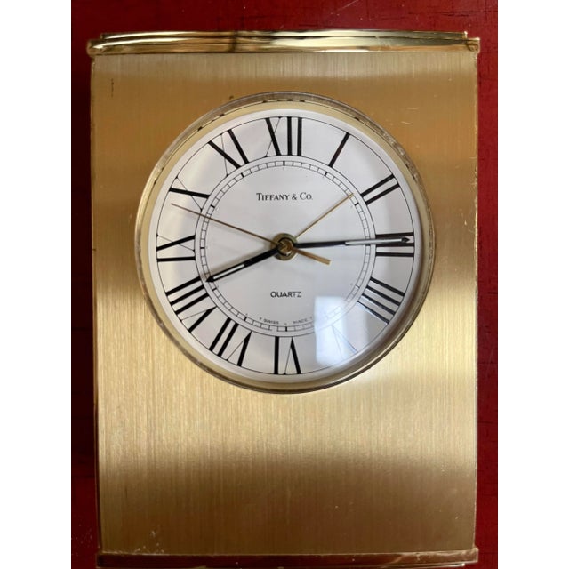 1970s 1970s Tiffany’s Table Alarm Clock For Sale - Image 5 of 5