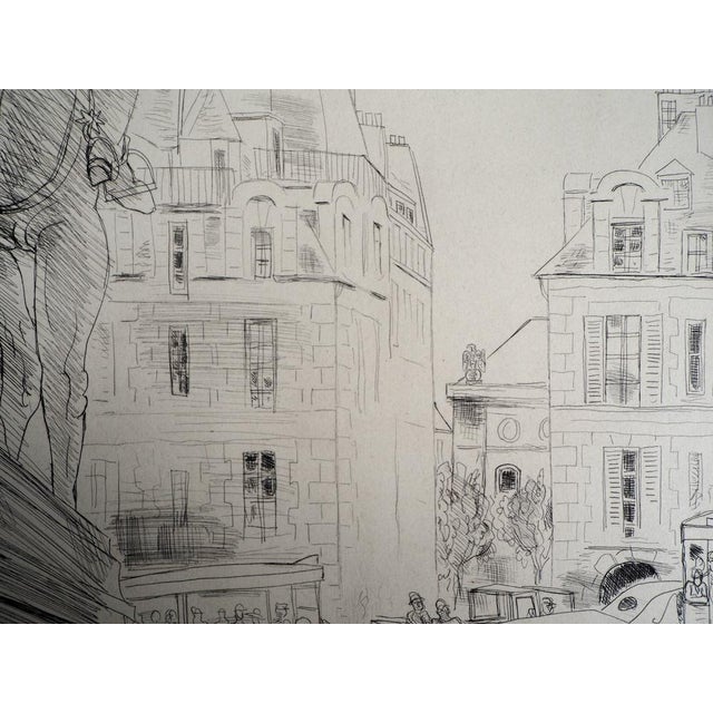 Jean-Gabriel Daragnes, Presence of Paris, 1937, Engraving For Sale - Image 3 of 7