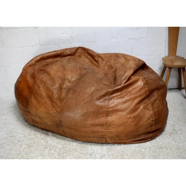XL Leather Ottoman, Italy, 1970s For Sale - Image 18 of 18