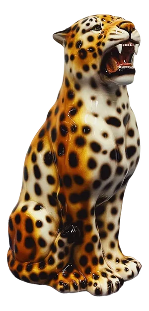 Leopard Statue in Ceramic by Ceramiche Boxer