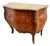 Antique French Bombe Commode, Chest of Drawers, Marble Top, Brass Ormolu, Walnut and Mahogany inlay. Two Drawers. 33" Tall...