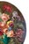 An Exquisite Antique Oval Floral Original Oil Painting on Canvasboard.. Unframed. Signed.