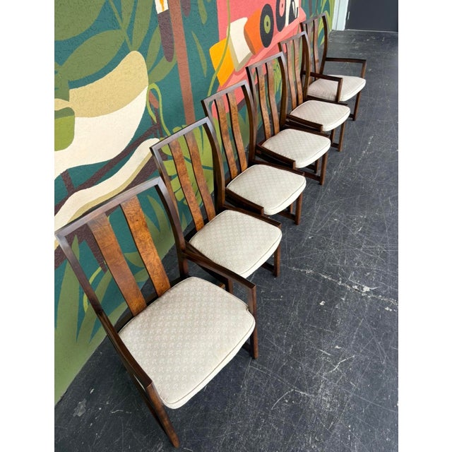Century Burl & Smoked Glass Dining Set For Sale - Image 13 of 17
