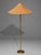 V. Soini Oy, Rare Floor Lamp, Brass, Leather, Rattan, Finland, 1950s For Sale - Image 4 of 13