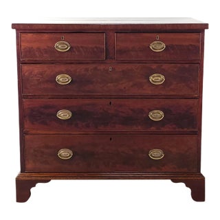 Georgian Mahogany Chest, England Circa 1790 For Sale