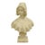 Early 20th Century Antique Victorian Carved Alabaster Marble Figural Young Woman Maiden Bust Statue For Sale