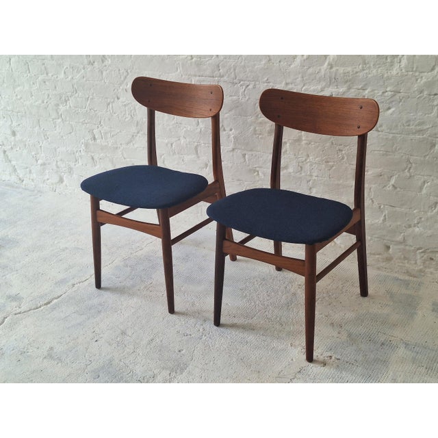 Mid-Century Modern Danish Teak Dining Chairs, 1960s, Set of 2 For Sale - Image 11 of 11