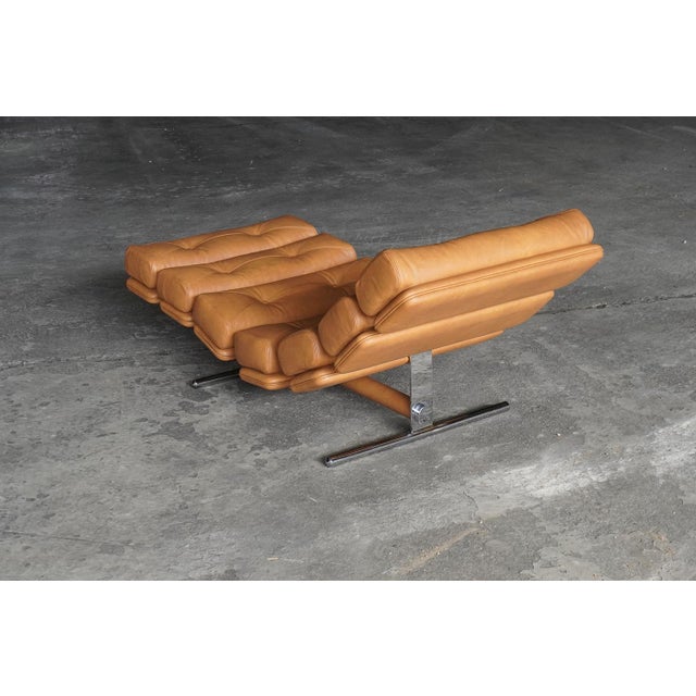 Lounge Chair in Cognac Leather by Ric Deforche for Gervan, Belgium, 1970s For Sale - Image 6 of 10