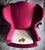 Wood Late 20th Century Drexel Heritage Burgundy Wine Queen Anne Wingback Accent Chairs For Sale - Image 7 of 18