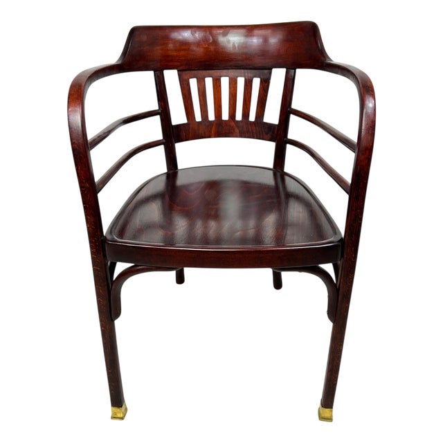 Secession No.6095 Desk Chair attributed to Otto Wagner for Thonet, 1890s For Sale