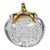 Vintage Glass and Brass Pumpkin Paper Weight For Sale