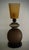 Black Mid-Century Round Dove Gray and Smoky Murano Art Glass and Brass Table Lamp, 2000 For Sale - Image 8 of 10