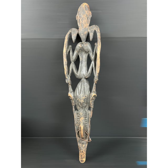 Mid 20th Century Mid 20th Century Papua New Guinea Middle Sepik Region Ceremonial Suspension Food Hook For Sale - Image 5 of 10