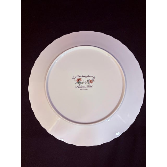 Floral Dinner Plate in the Buckingham Pattern From Andrea by Sadek For Sale In Atlanta - Image 6 of 8