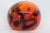 Hand Blown Art Glass Orange and Black Paperweight For Sale - Image 9 of 9