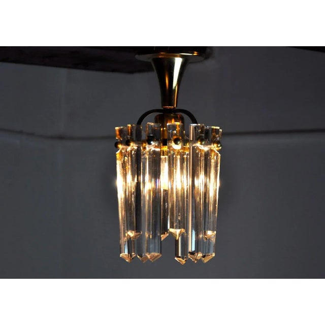 German Kinkeldey Glass Ceiling Light, 1970s For Sale - Image 6 of 8