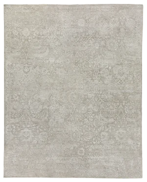 Bryant Ivory/Beige hand knotted Wool/Viscose/Cotton Rug - 8'x10'