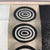 Black Vintage-Style Black & White Fused Art Glass Square Platter With Concentric Oval “Target” Motif | 13” For Sale - Image 8 of 8