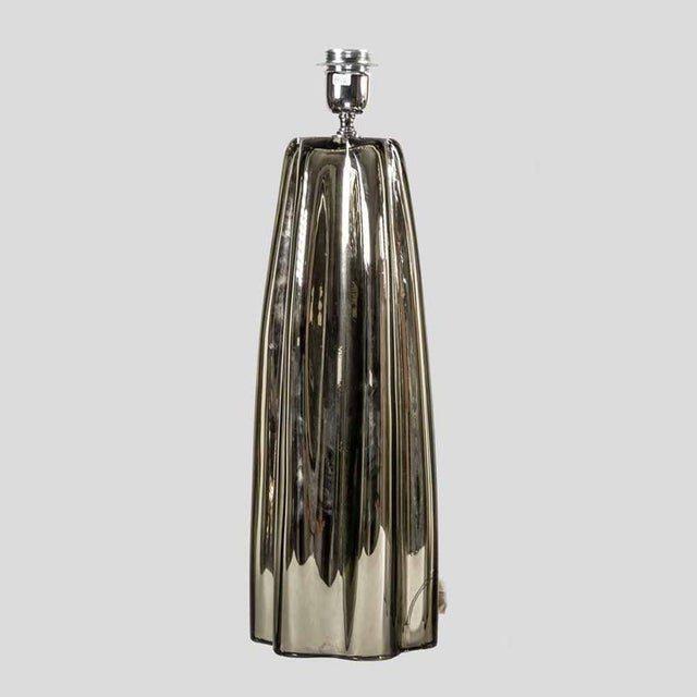 Fluted Mirrored Murano Glass Table Lamps from Alberto Donà, Set of 2 For Sale - Image 9 of 11
