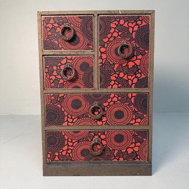 Japanese Chiyogami Drawer Cabinet, 1940s For Sale - Image 13 of 13