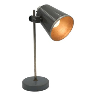 English Salvaged Laboratory School Table Adjustable Light 002, 1940s For Sale