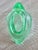 Glass Vintage Fenton Art Green Glass Swan Candy Dish Bowl For Sale - Image 7 of 9