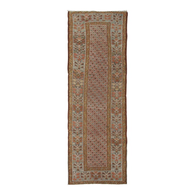 Antique NorthWestern Persian Runner With Colorful Geometric Motifs - Rug & Kilim For Sale