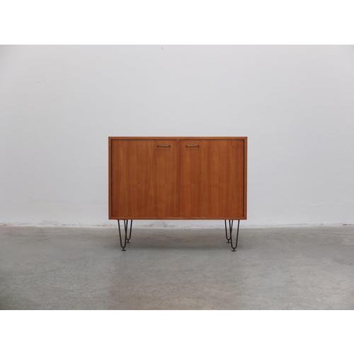 Honey Colored Cabinets by Alfred Hendrickx for Belform, 1950s, Set of 2 For Sale - Image 12 of 18