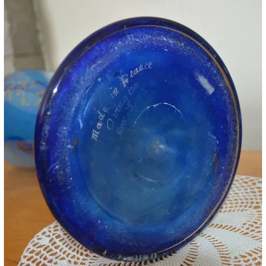 1910s Daum Nancy Art Nouveau Glass Vase France For Sale - Image 6 of 6