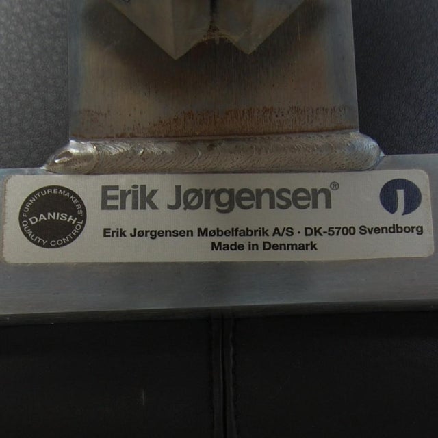 Vintage Corona Chair in Black Leather by Erik Jørgensen, 2020 For Sale - Image 14 of 15