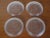 Mid-Century Modern Dining Glass Plates from Bohemia Crystal & Tesla Holesovice Praha, Set of 4, 1960s For Sale - Image 3 of 8
