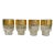 Mid 20th Century Golden Baroque Glasses-Set of 4 For Sale