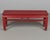 19th Century Chinese Qing Dynasty Red Lacquered Bench For Sale In Orlando - Image 6 of 11