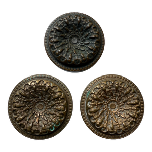 American Victorian Cast Bronze Elaine Door Knobs- A Set of 3