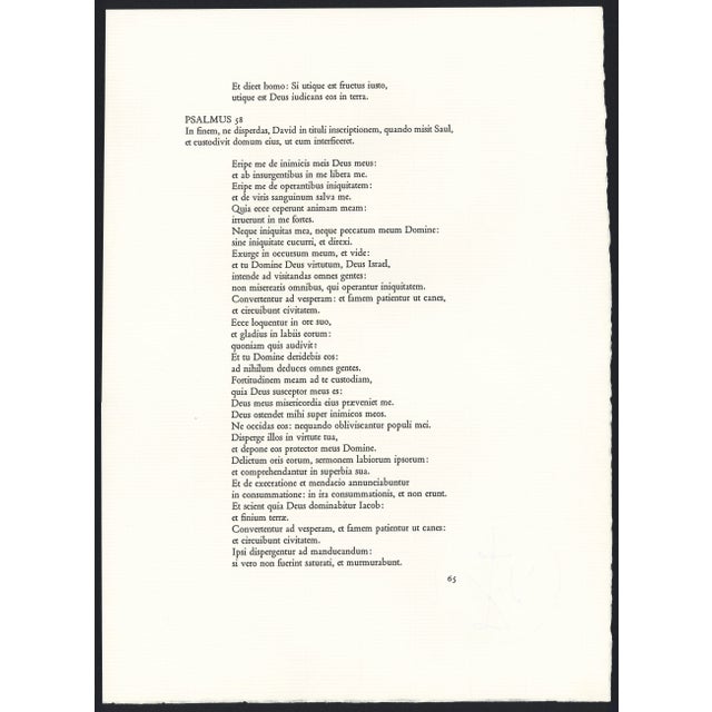 Brown 1968 Salvador Dalí Biblia Sacra "Et Post Buccellam Introivit in Eum Satanas" (Satan Entered Into Him...) For Sale - Image 8 of 11