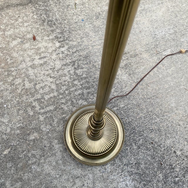 English 1970s Stiffel Brass Floor Lamp For Sale - Image 3 of 4