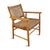 Banana Weave & Teak Arm Chair For Sale In Los Angeles - Image 6 of 11