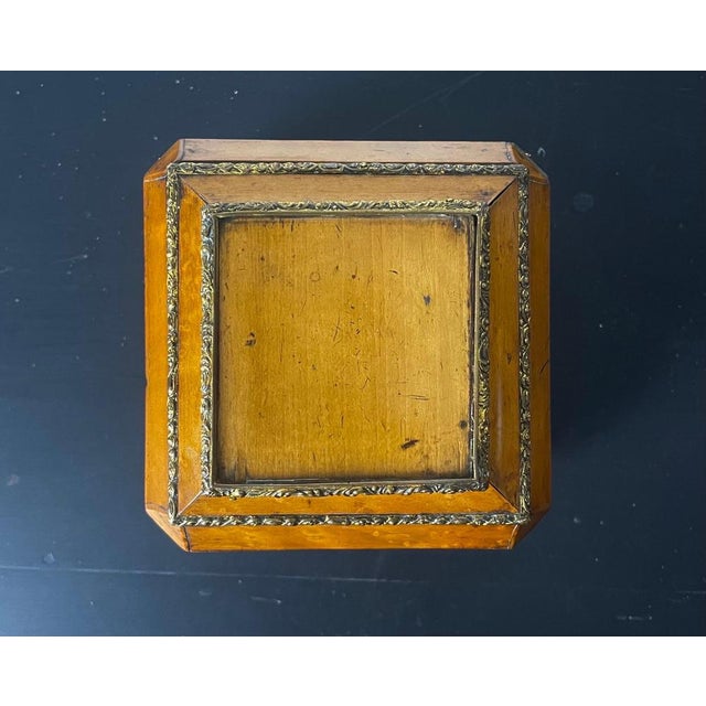 Wood 19th Century Restauration Wooden Box with Key, France, 1850s For Sale - Image 7 of 15