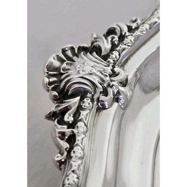 Mid-Century Sterling Silver Tray Salver from Adie Brothers, Birmingham, 1947 For Sale - Image 13 of 18
