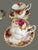 English Vintage Royal Albert England Set of Four Old Country Rose Cups & Saucers - Set of 8 For Sale - Image 3 of 7