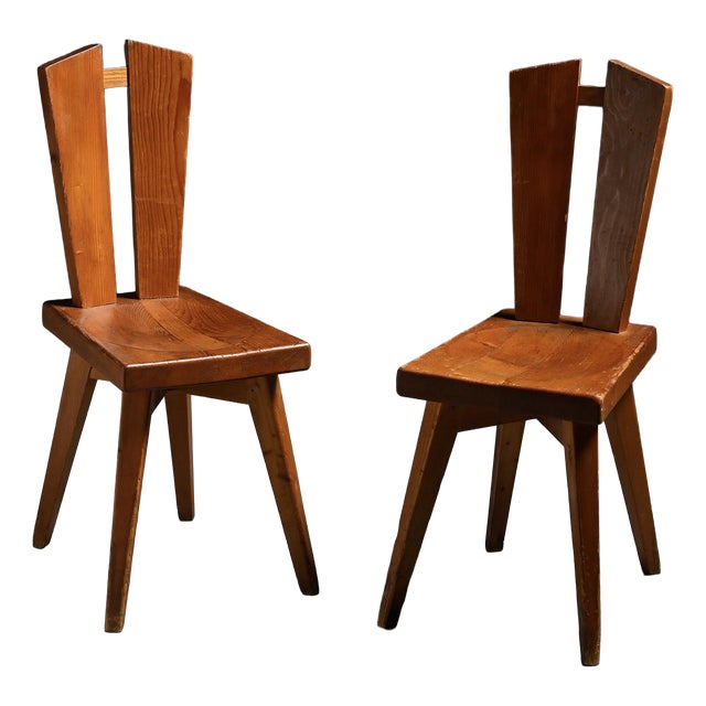 Chairs by Christian Durupt for Meribel, 1960s, Set of 2 For Sale