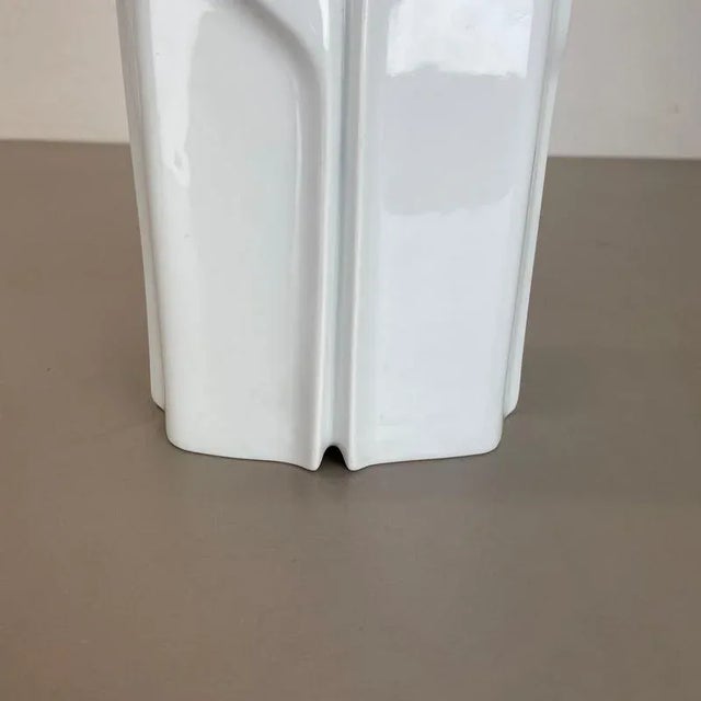 Large Op Art German Porcelain Vase from Fürstenberg Ceramics, Germany, 1970s For Sale - Image 6 of 18