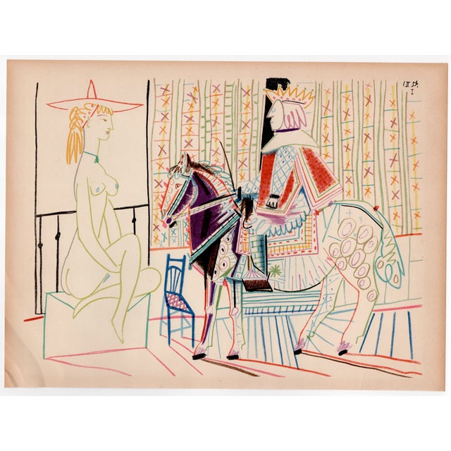 Pablo Picasso, The King, the Horse and the Courtesan, Nude, Lithograph, 1954 For Sale - Image 6 of 8