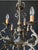 Metal Vintage Bronze Chandelier, 1960s For Sale - Image 7 of 12