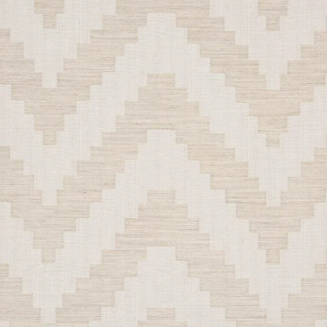 This large-scale, stepped chevron design is a cotton-wool faille weave with a textural melange yarn. It's a handsome,...