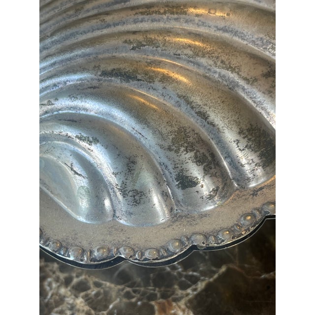 Vintage Silver & Glass Shell Caviar Dish Set - 7 pcs For Sale - Image 11 of 18